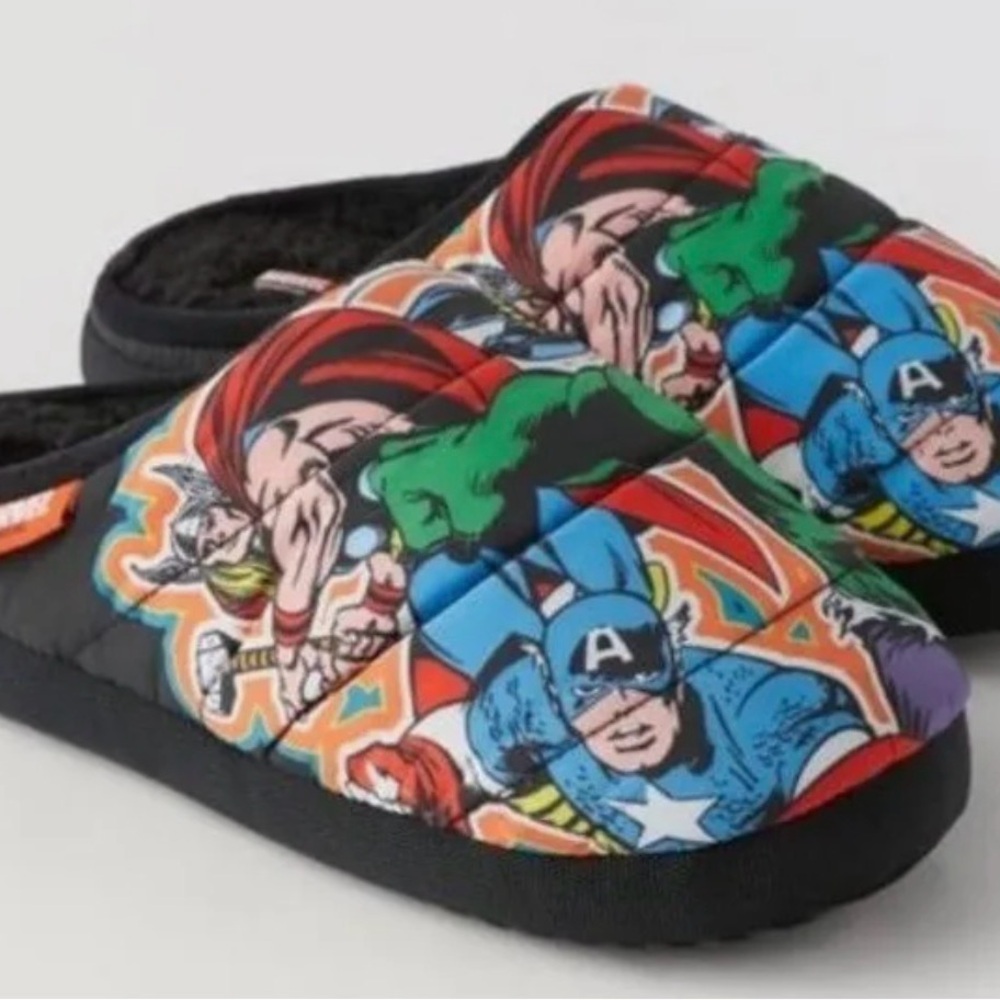 Gently Used Zara Kids Avengers Marvel House Slippers